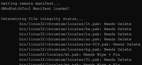 GModPatchTool patching GMod