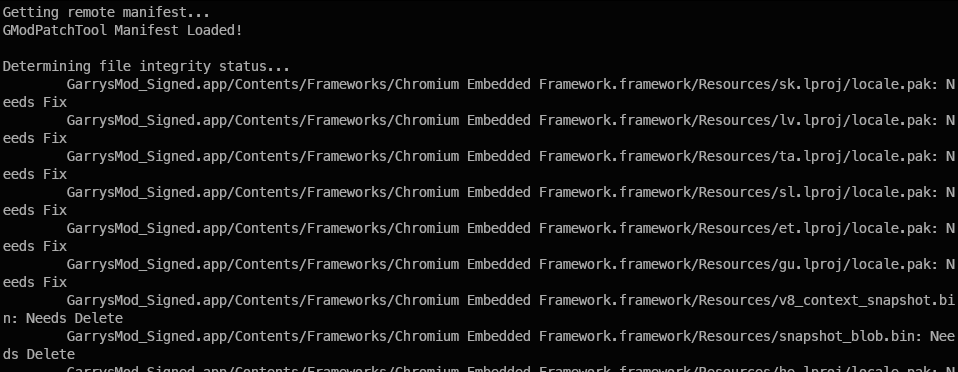 GModPatchTool patching GMod